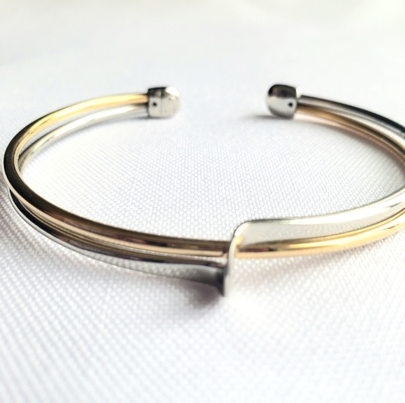 Lia Sophia Two Toned Cuff Bracelet